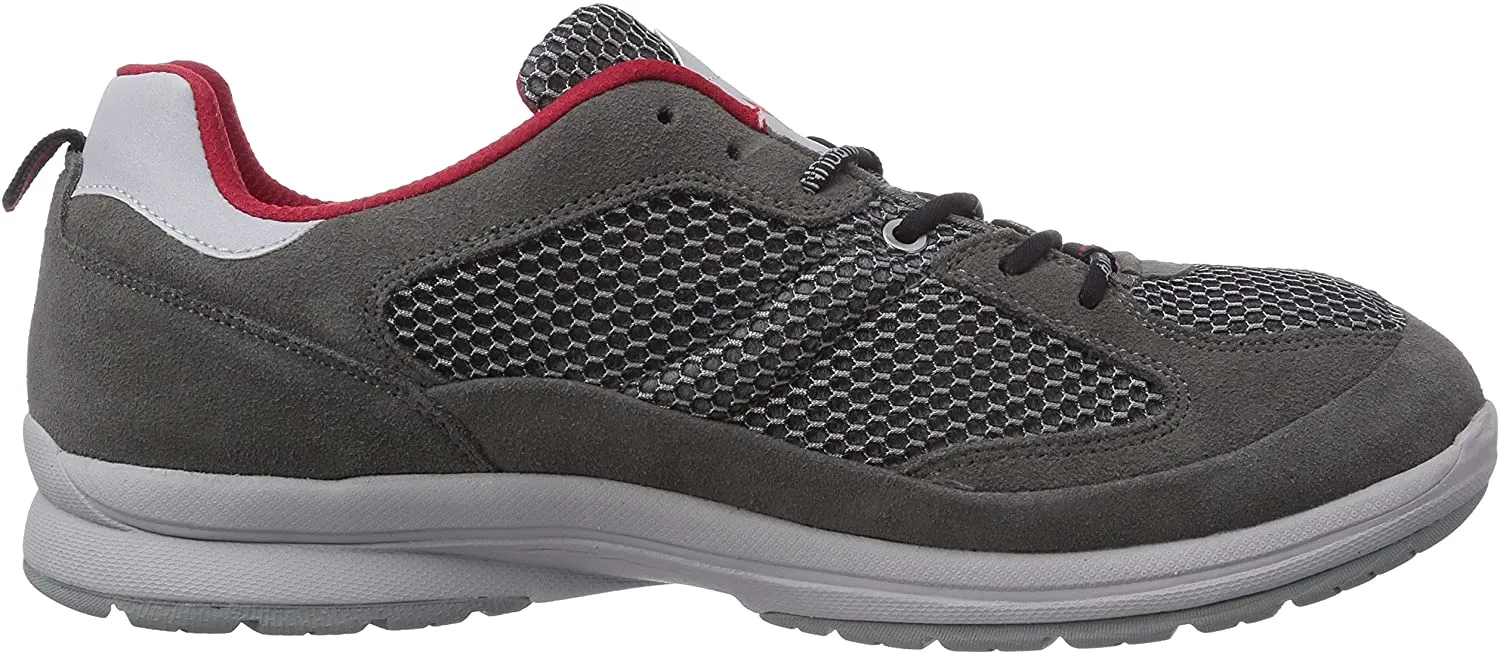 Allrounder by Mephisto CALVARO men's outdoor sneaker - grey suede/mesh