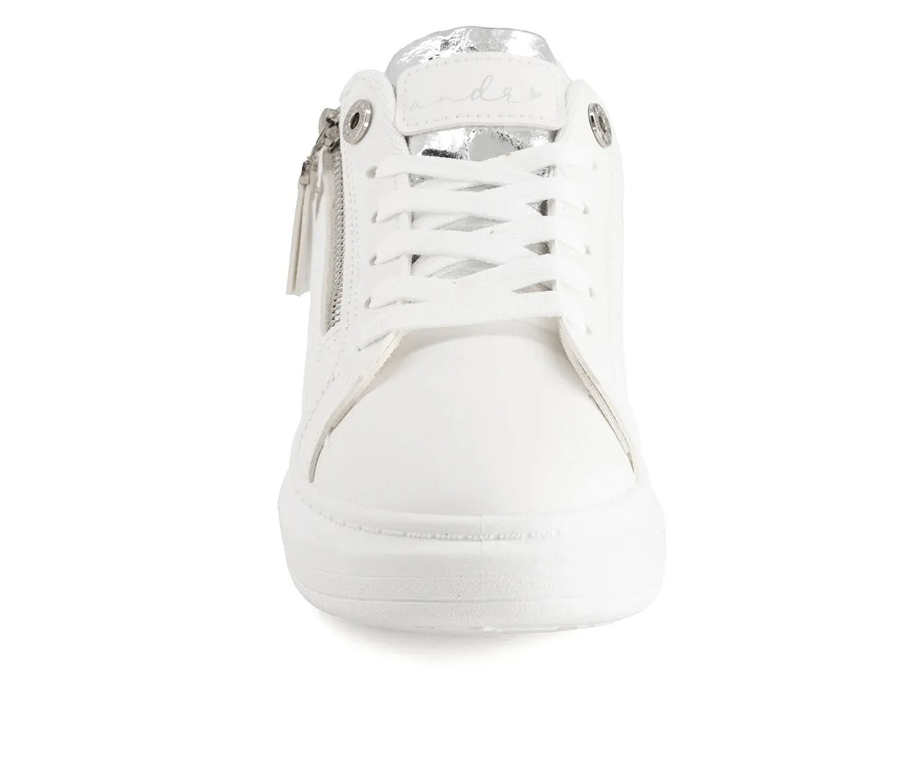 Andrea Women's Casual Sneakers with Side Zipper 61813
