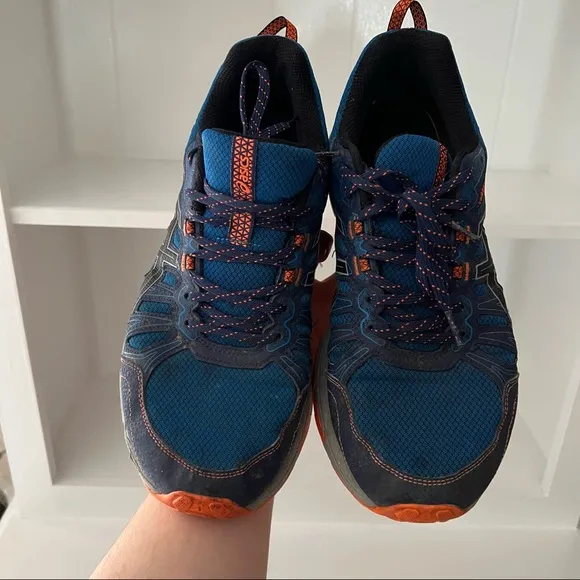 Asics Blue Gel-Venture 7 Running Lace Up Sneakers