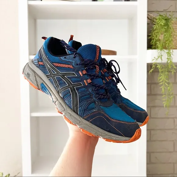 Asics Blue Gel-Venture 7 Running Lace Up Sneakers