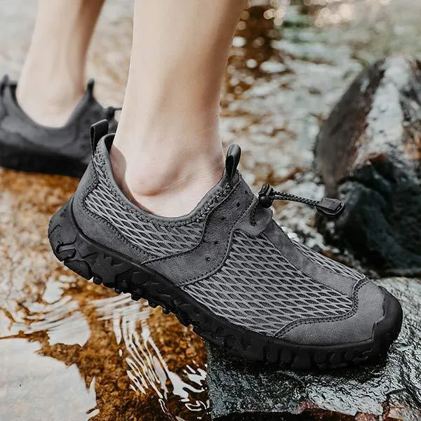 GS Outdoor Air | Luchtige ergonomische outdoor sneaker zonder veters voor heren