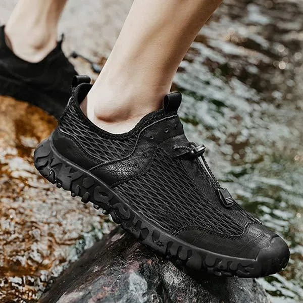 GS Outdoor Air | Luchtige ergonomische outdoor sneaker zonder veters voor heren