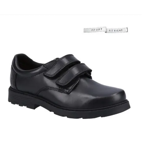 Hush Puppies Logan Black School Shoe