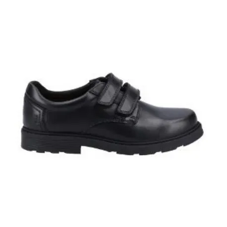 Hush Puppies Logan Black School Shoe