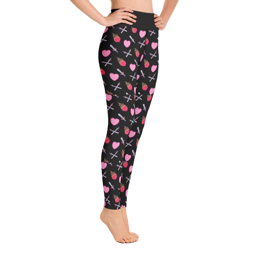 Love is a Battlefield Goth Gym Leggings