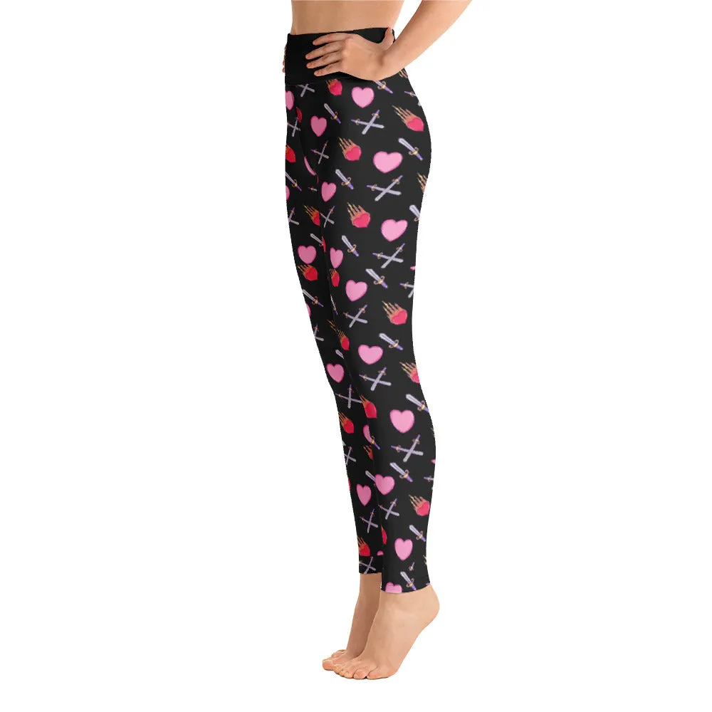 Love is a Battlefield Goth Gym Leggings