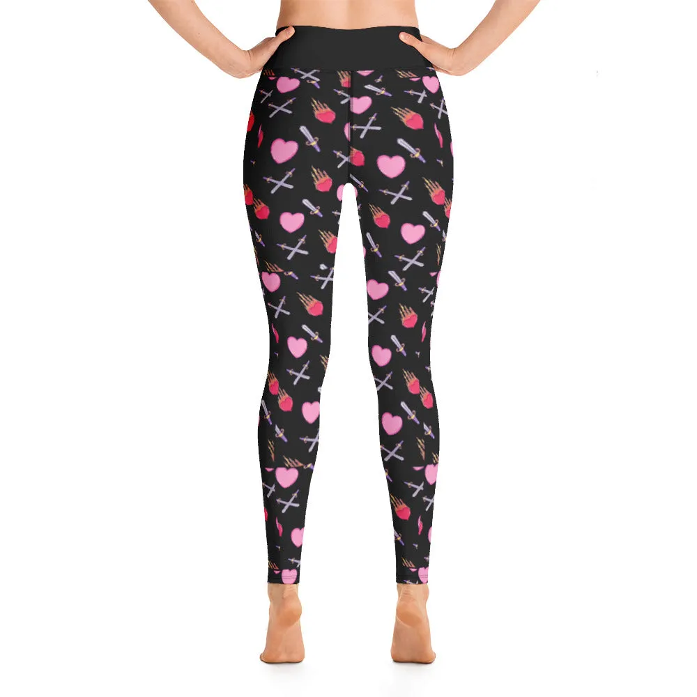 Love is a Battlefield Goth Gym Leggings