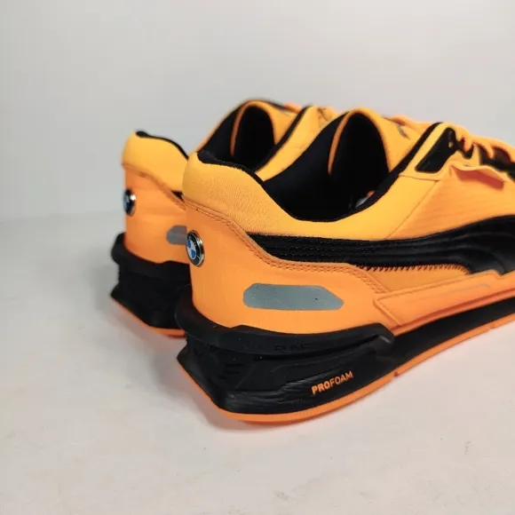 Puma BMW MMS Low Racer Motorsport Orange/Black Sneakers Mens Shoes Size 9