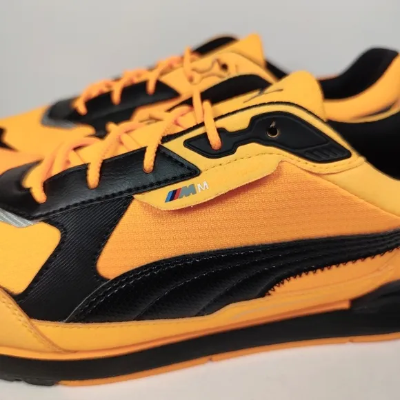 Puma BMW MMS Low Racer Motorsport Orange/Black Sneakers Mens Shoes Size 9