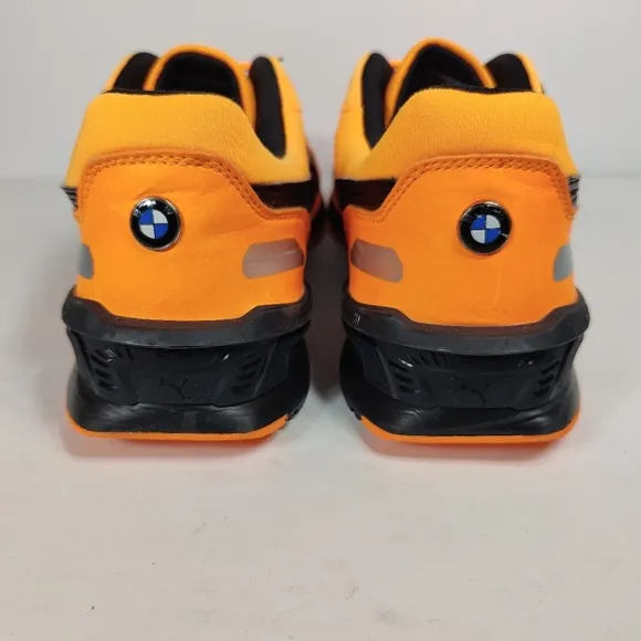 Puma BMW MMS Low Racer Motorsport Orange/Black Sneakers Mens Shoes Size 9