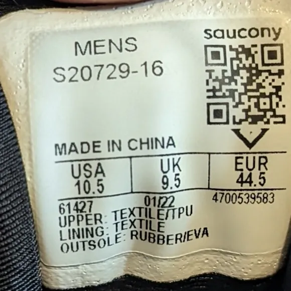 Saucony Mens Ride 15 S20729-16 Blue Running Shoes Sneakers Size 10.5