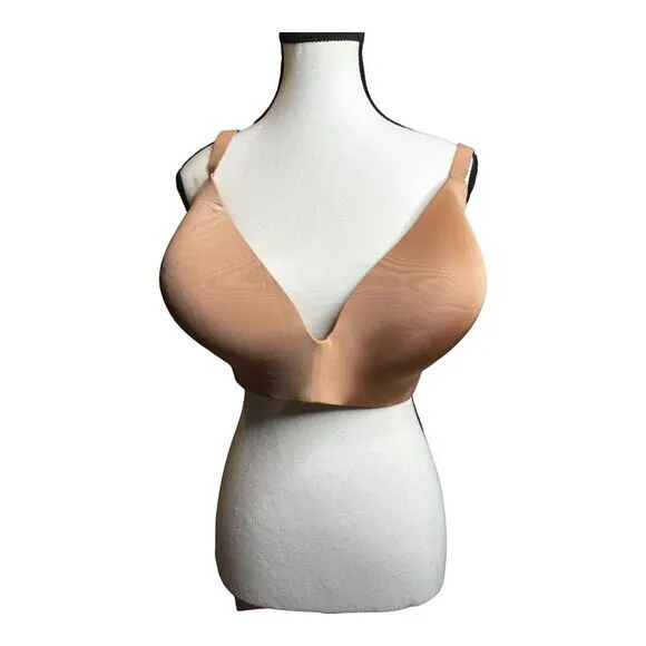 Skims Wireless Lightly Lined Demi Bra Size 42DDD‎ OCHRE Nude Limited Edition
