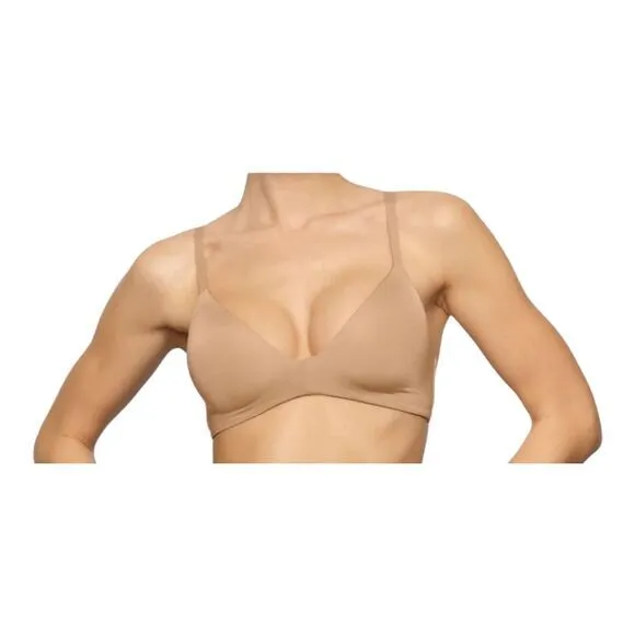 Skims Wireless Lightly Lined Demi Bra Size 42DDD‎ OCHRE Nude Limited Edition