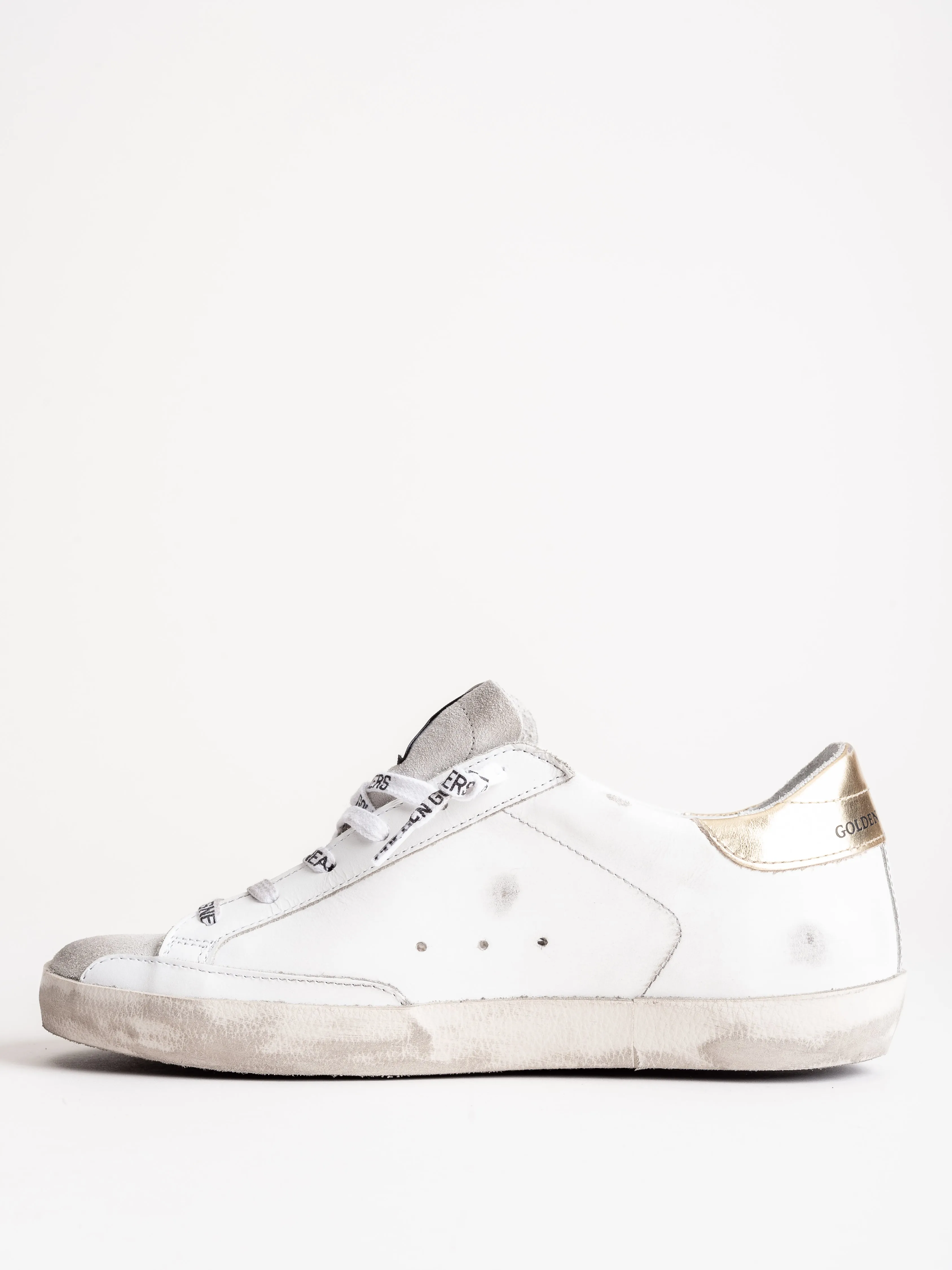 superstar sneaker - white leather