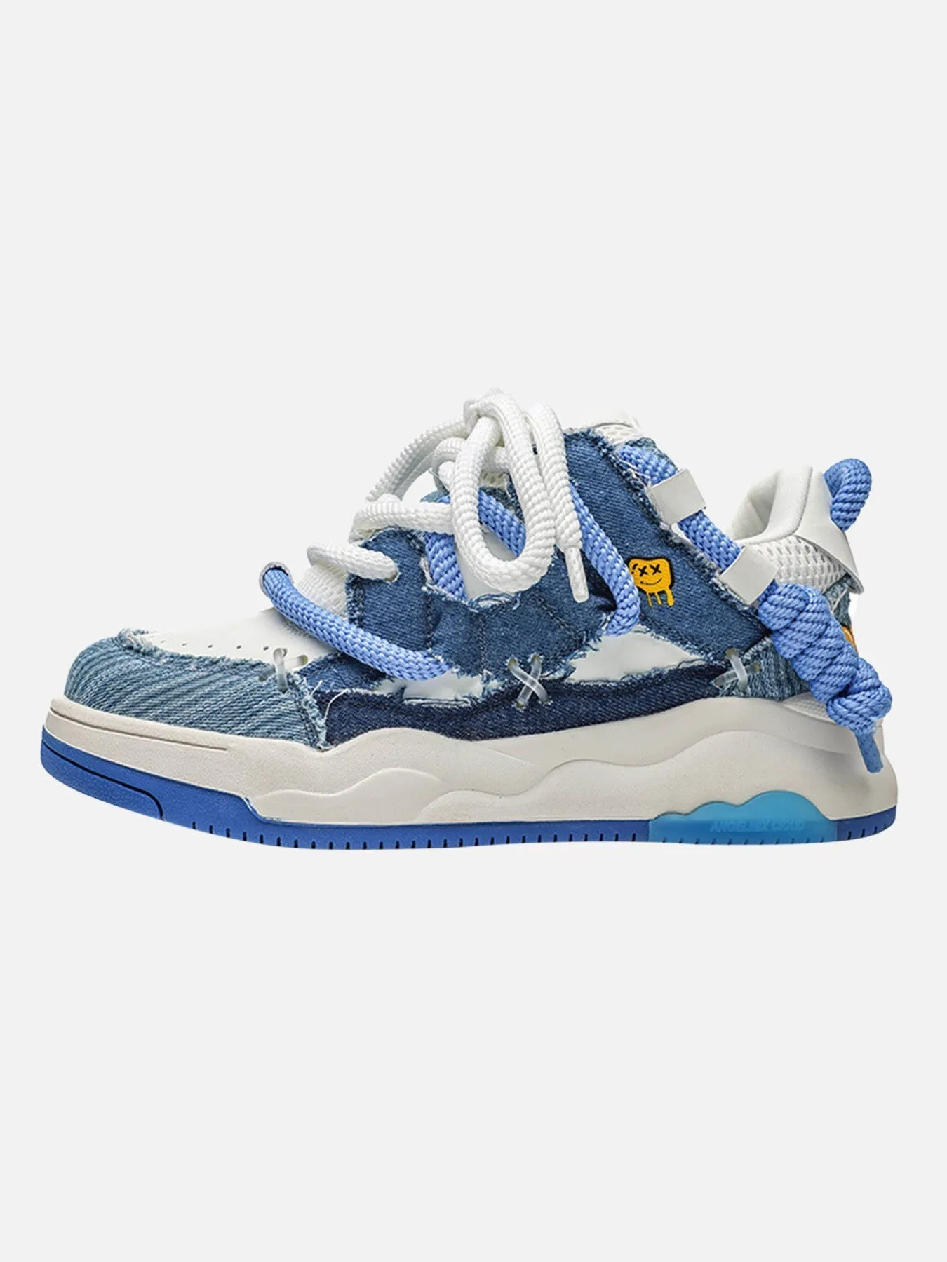 Thick-soled Couple Casual Denim Shoes
