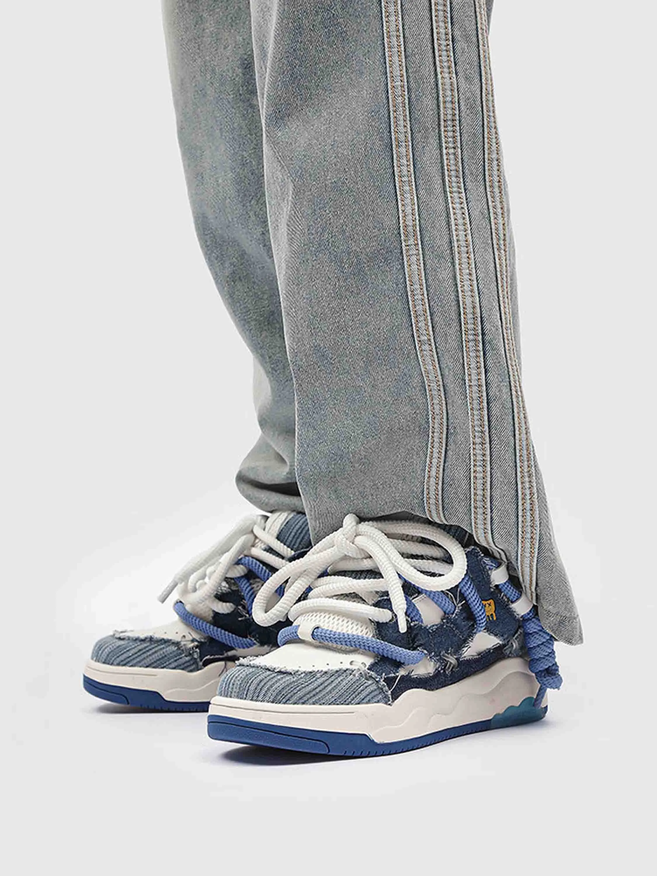 Thick-soled Couple Casual Denim Shoes