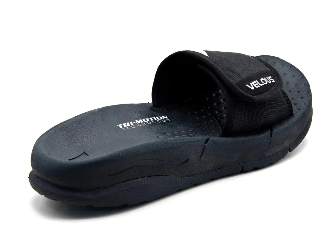 VELOUS Unisex's Hoya Slide - Black/White