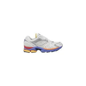 White and Silver Running Shoe